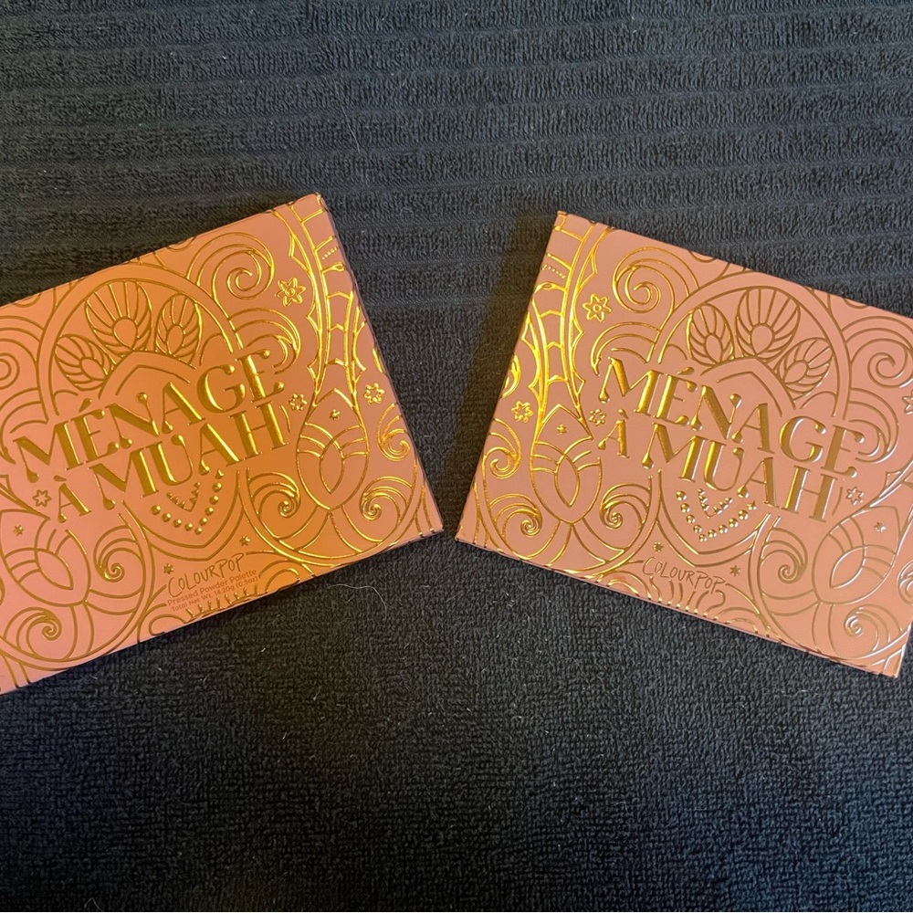 ColourPop Ménage à Muah Palette with Elegant Gold Design